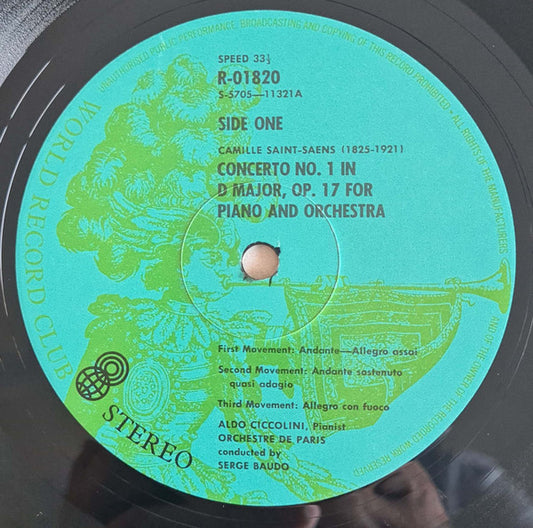 Camille Saint-Saëns : The Five Piano Concertos (3xLP, Album, Club + Box)