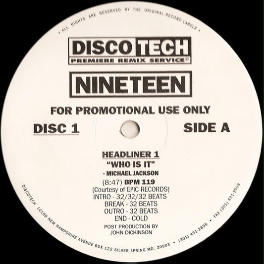 Various : DiscoTech Nineteen (3x12", Comp, Promo)
