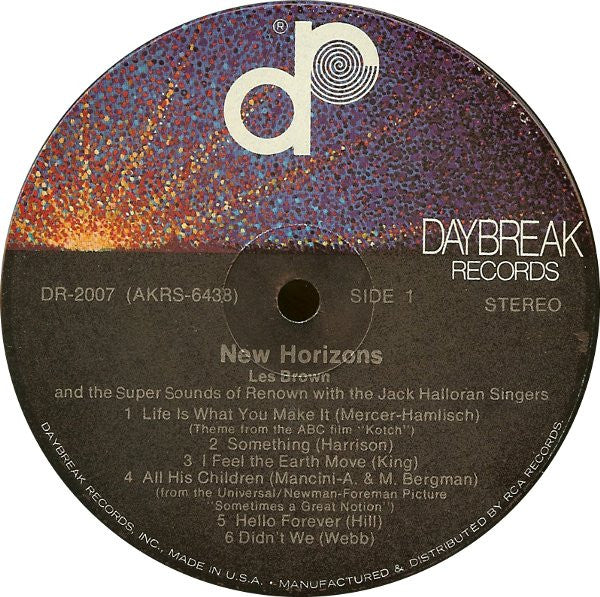 Les Brown And His Band Of Renown With The Jack Halloran Singers : New Horizons (LP, Album)