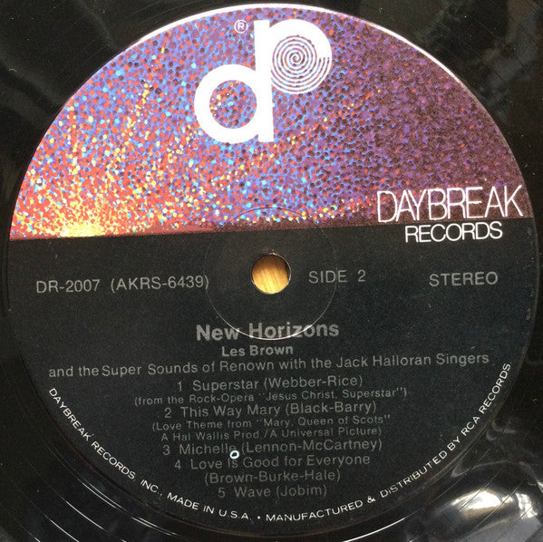 Les Brown And His Band Of Renown With The Jack Halloran Singers : New Horizons (LP, Album)