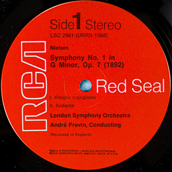 Carl Nielsen, André Previn Conducts The London Symphony Orchestra : Symphony No. 1 (1892) (LP, RP)