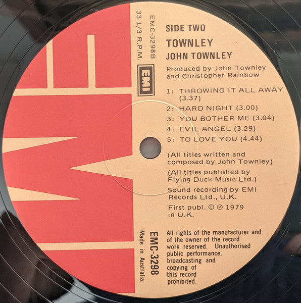 John Townley : Townley (LP, Album)