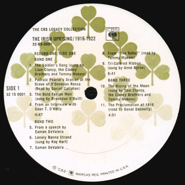 Various : The Irish Uprising / 1916-1922 (2xLP, Comp + Box)