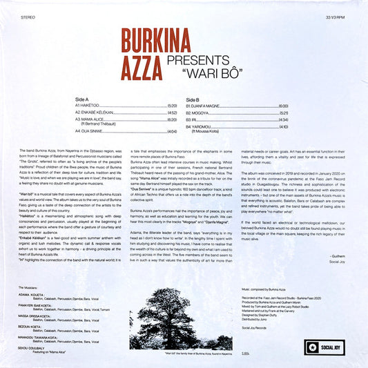 Burkina Azza : Wari bô (LP, Album)