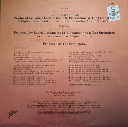 The Stranglers : Skin Deep (12", Maxi)