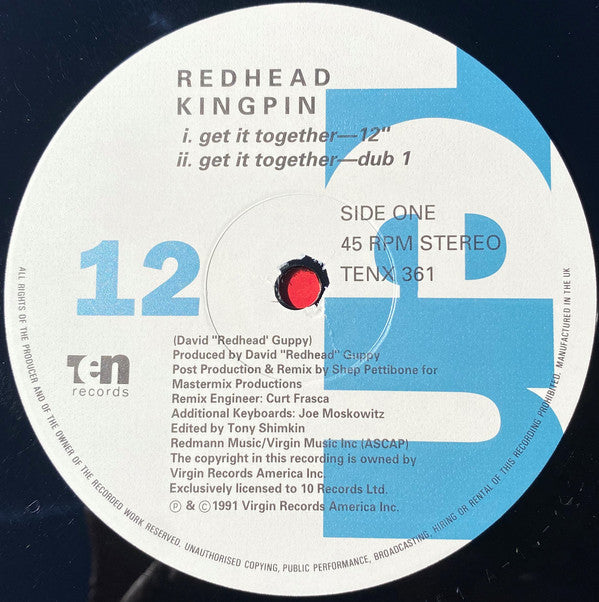Redhead Kingpin And The FBI : Get It Together (12", Single)