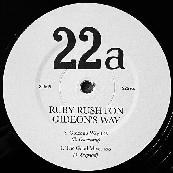 Ruby Rushton : Gideon's Way (12", EP, Ltd)