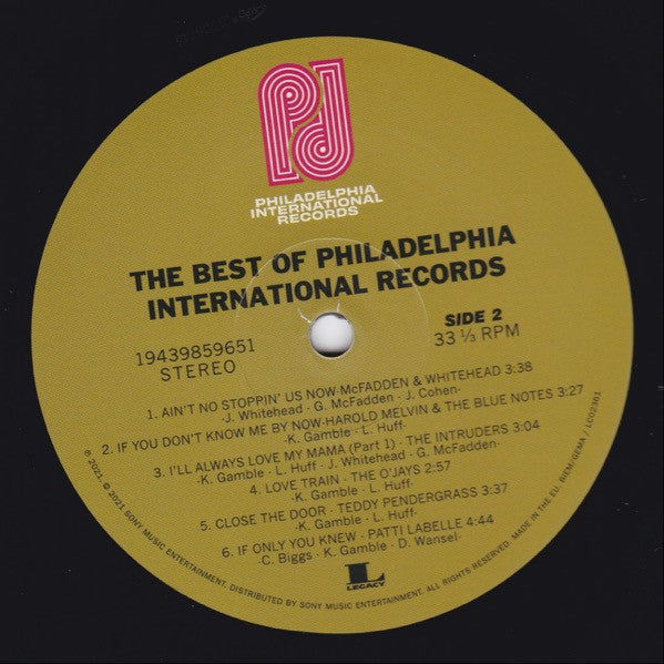 Various : The Best Of Philadelphia International Records (LP, Comp)