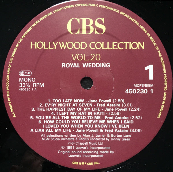 Fred Astaire - Jane Powell - Judy Garland : Royal Wedding / In The Good Old Summertime (LP, Comp, Mono)