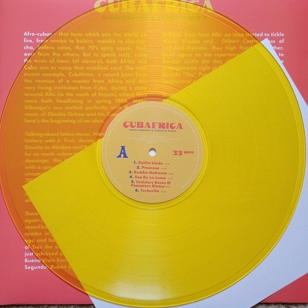 Manu Dibango & El Cuarteto Patria : CubAfrica (LP, Album, Ltd, Yel)