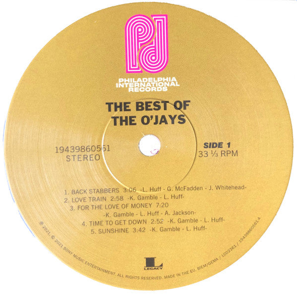 The O'Jays : The Best Of The O'Jays (2xLP, Comp)