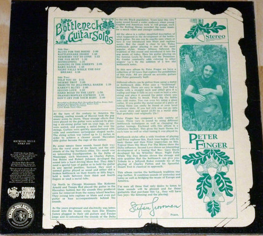 Peter Finger : Bottleneck Guitar Solos (LP, Album)