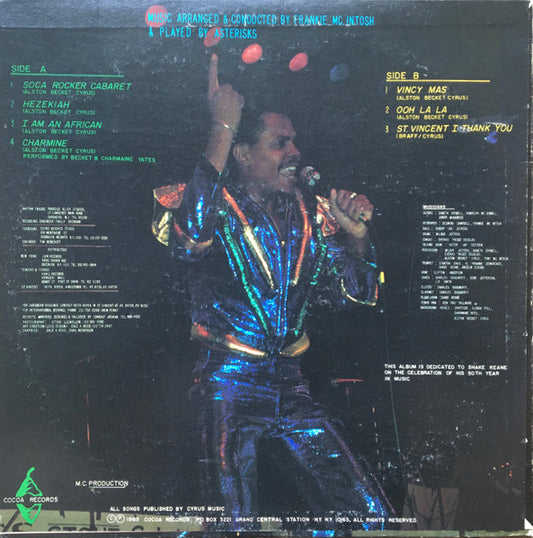 Alston "Beckett" Cyrus : Vincy Mas (LP, Album)