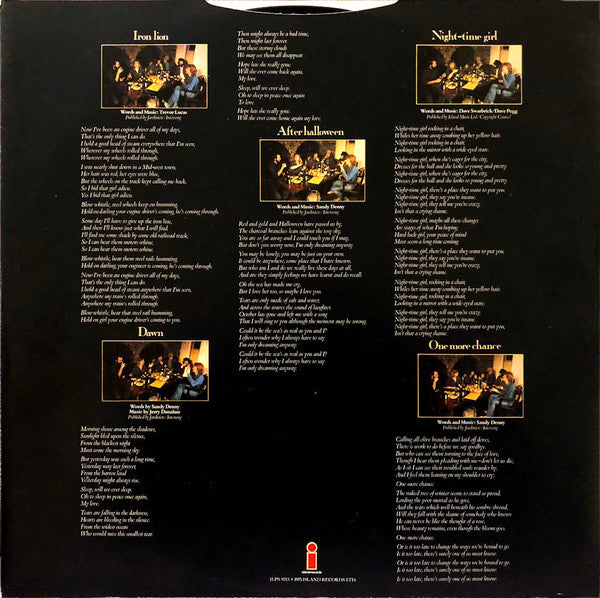 Fairport Convention : Rising For The Moon (LP, Album, Pin)