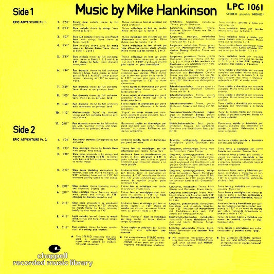 The New Festival Orchestra : Epic Adventure (LP)