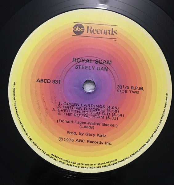 Steely Dan : The Royal Scam (LP, Album, RE)