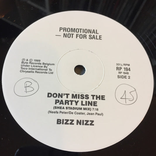 MC Hammer / Adeva / Bizz Nizz : U Can't Touch This / Treat Me Right / Don't Miss The Party Line (12", Promo)