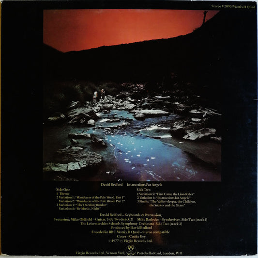 David Bedford : Instructions For Angels (LP, Album, Quad)