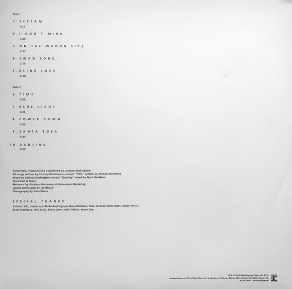 Lindsey Buckingham : Lindsey Buckingham (LP, Album)