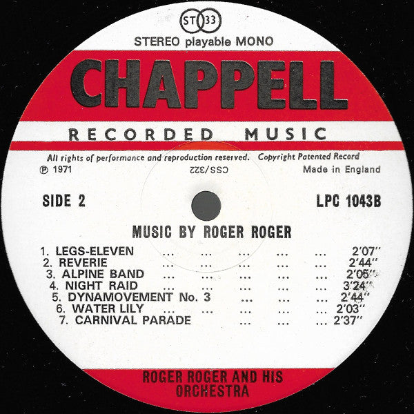 Roger Roger And His Orchestra : Music By Roger Roger (LP, Mono)