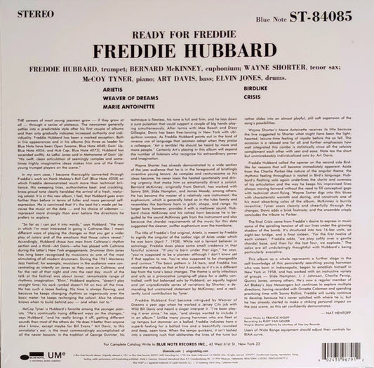 Freddie Hubbard : Ready For Freddie (LP, Album, RE, 180)