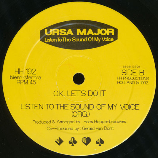 Ursa Major : Listen To The Sound Of My Voice (12")