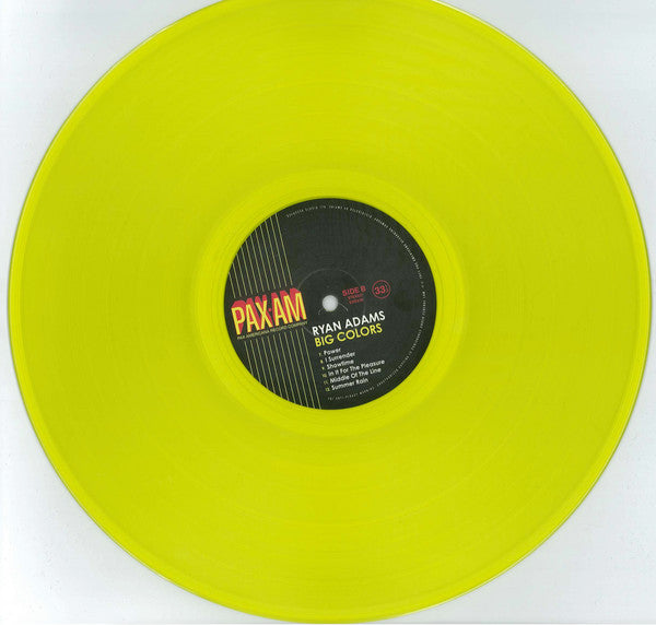 Ryan Adams : Big Colors (LP, Album, Ltd, Yel + 7")