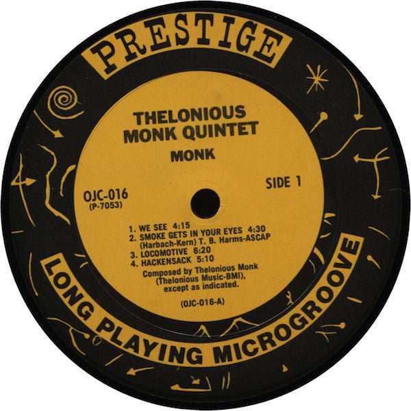 Thelonious Monk with Sonny Rollins and Frank Foster : Monk (LP, Album, RE, RM)