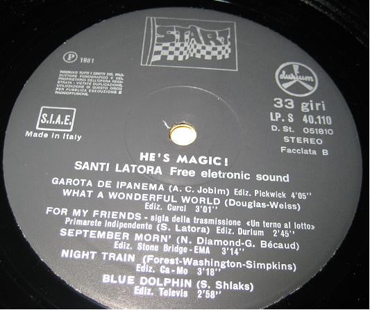 Santi Latora : He's Magic! (LP, Album)