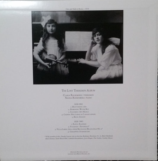 Clara Rockmore : The Lost Theremin Album (LP, Album, RE, RM)