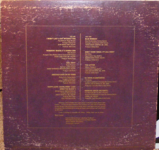 Bobby Darin : Darin 1936 - 1973 (LP, Comp)