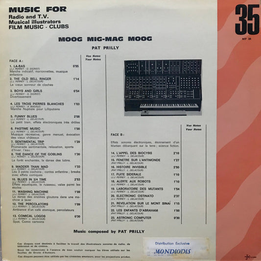 Pat Prilly : Moog Mig Mag Moog (LP)