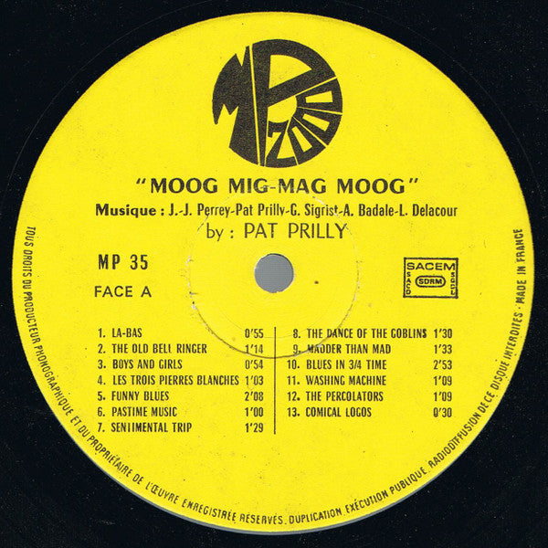 Pat Prilly : Moog Mig Mag Moog (LP)