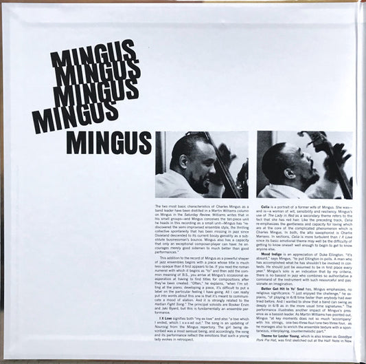 Charles Mingus : Mingus Mingus Mingus Mingus Mingus (LP, Album, RE, 180)