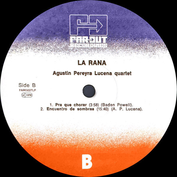 Agustin Pereyra Lucena Quartet : La Rana (LP, Album, RE)