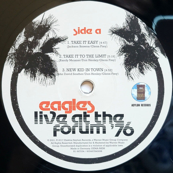 Eagles : Live At The Forum '76 (LP + LP, S/Sided, Etch + Album, 180)