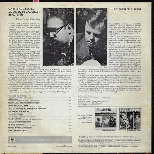 The Mitchell Trio* : Typical American Boys (LP, Album, Ric)