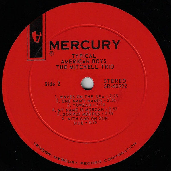 The Mitchell Trio* : Typical American Boys (LP, Album, Ric)