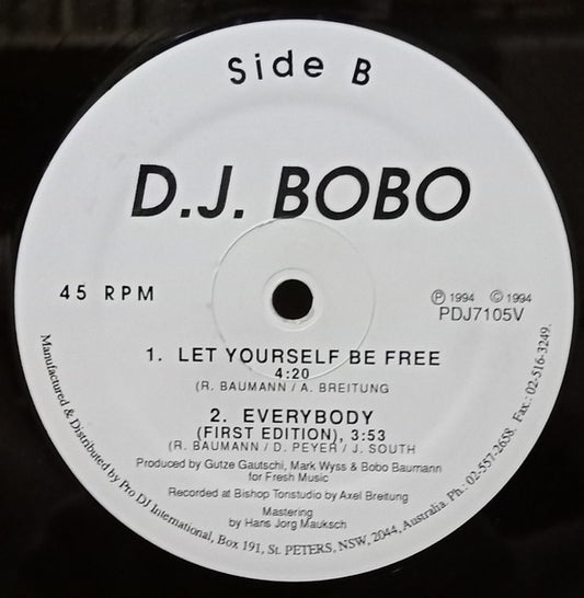 DJ BoBo : Everybody (12", Single)