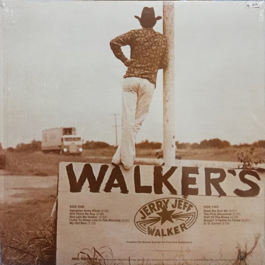 Jerry Jeff Walker : Walker's Collectibles (LP, Album, Pin)