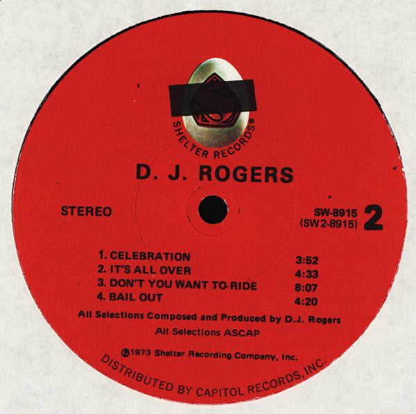 D. J. Rogers : D. J. Rogers (LP, Album)