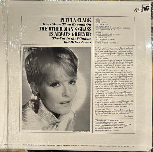 Petula Clark : The Other Man's Grass Is Always Greener (LP, Album, RP)