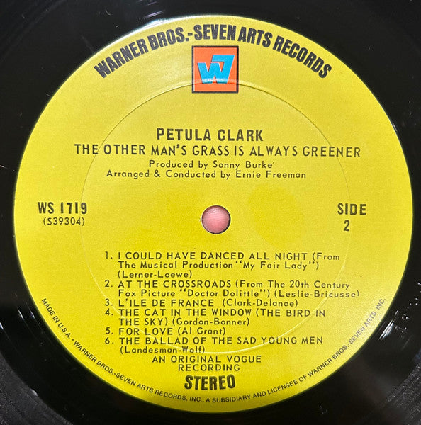 Petula Clark : The Other Man's Grass Is Always Greener (LP, Album, RP)