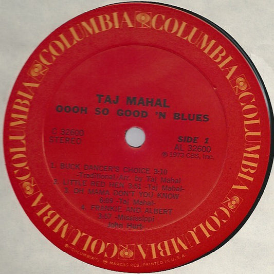 Taj Mahal : Oooh So Good 'N Blues (LP, Album)