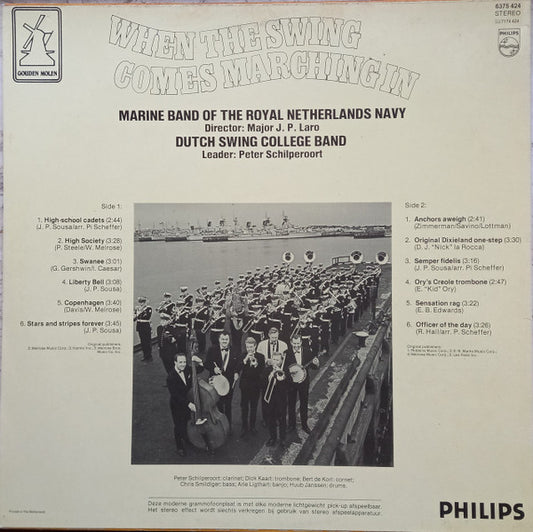 De Marinierskapel der Koninklijke Marine, The Dutch Swing College Band : When The Swing Comes Marching In (LP, RE)