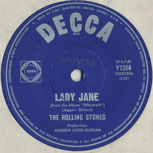 The Rolling Stones : Mother's Little Helper (7", Single, Mono)