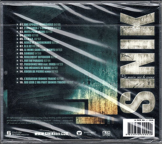 Sinik : La Main Sur Le Coeur (CD, Album)