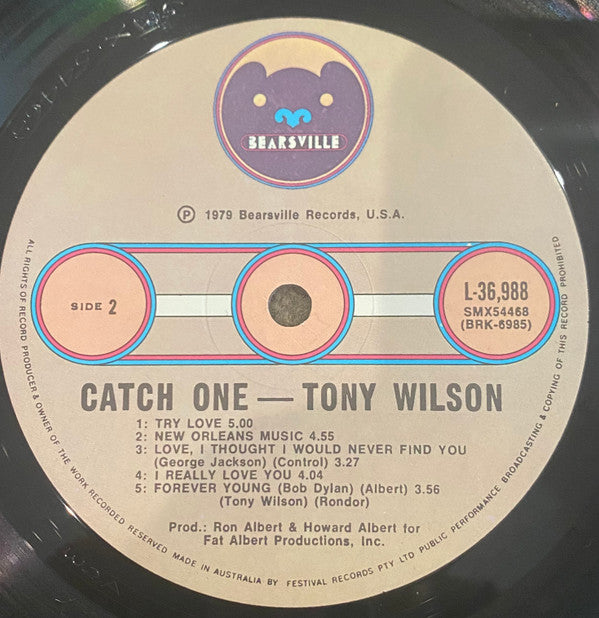 Tony Wilson (3) : Catch One (LP, Album)