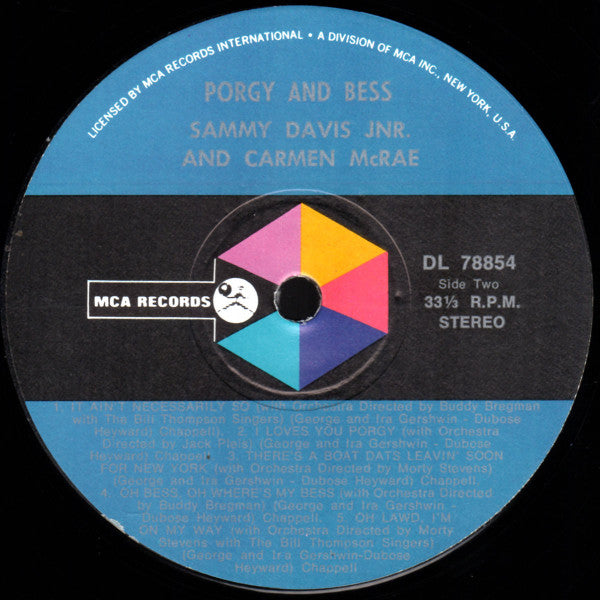 Sammy Davis Jr., Carmen McRae : Porgy And Bess (LP, Album)