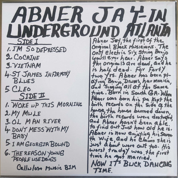 Abner Jay : True Story Of Abner Jay (LP, Comp, Mono, RP)